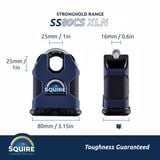  Ổ khóa chống trộm càng khóa 16mm Squire - SS80CSXLN 
