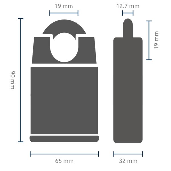  Ổ khóa chống trộm càng khóa 12.7mm Squire - ST65CS 