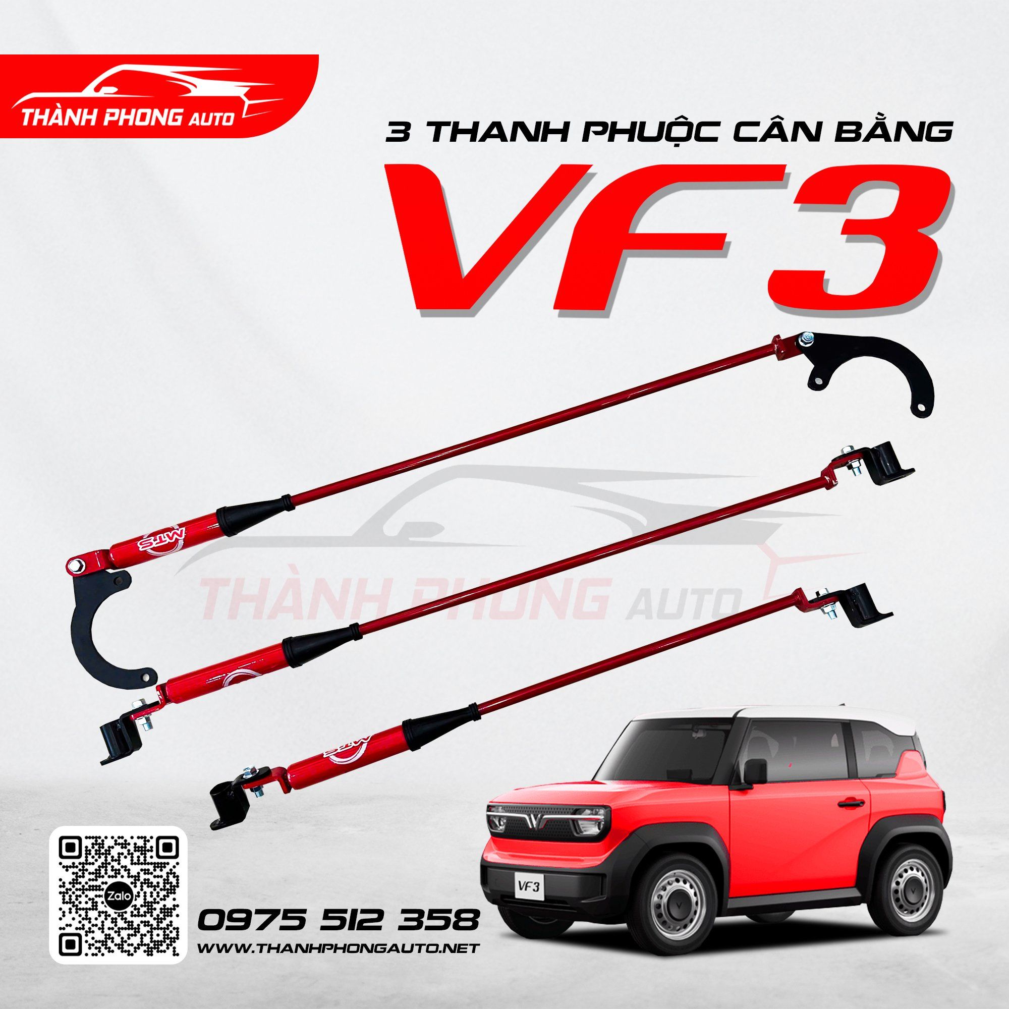  3 Thanh Phuộc Cân Bằng Cho Vinfast VF3 