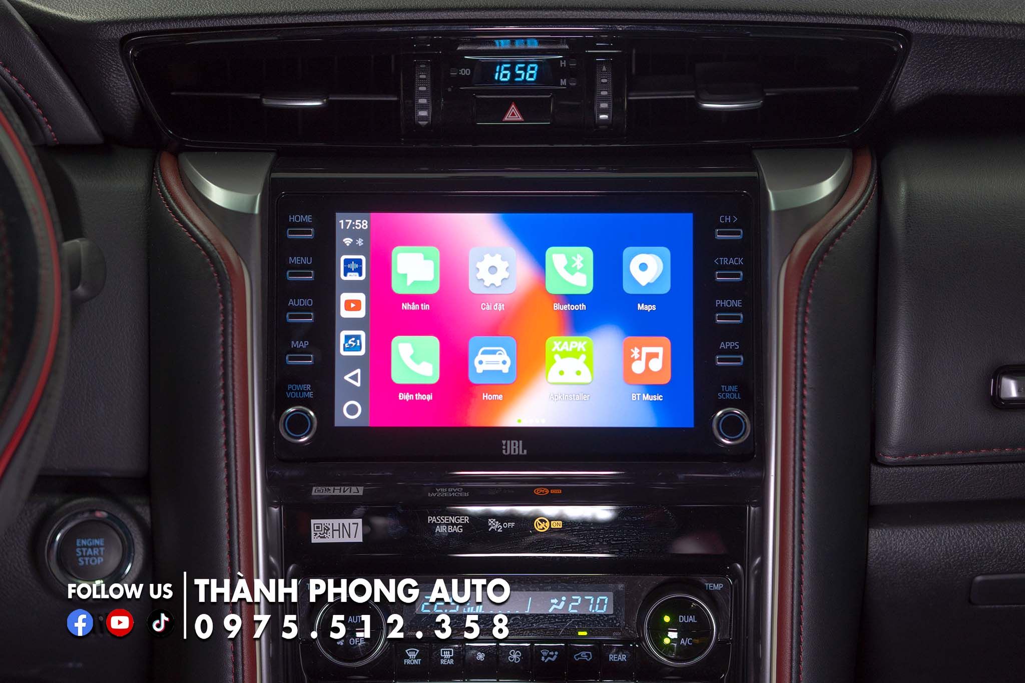  Lắp Android Box cho Toyota Fortuner 2023 bản Legender 
