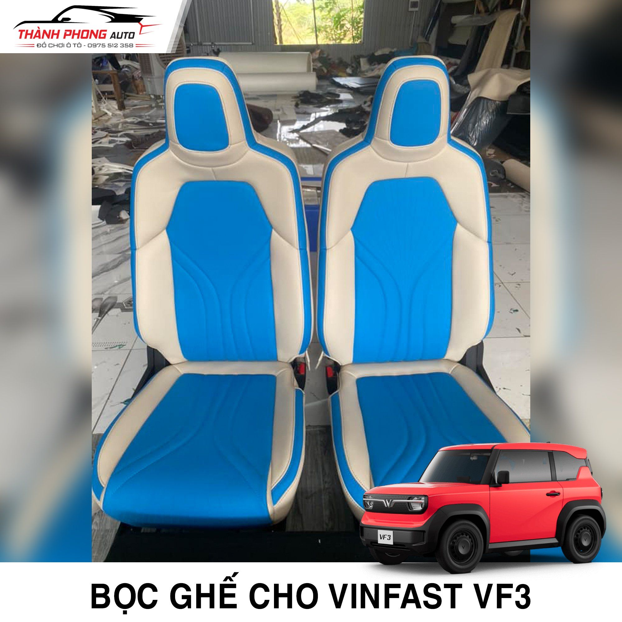  Bọc ghế da cho Vinfast VF3 