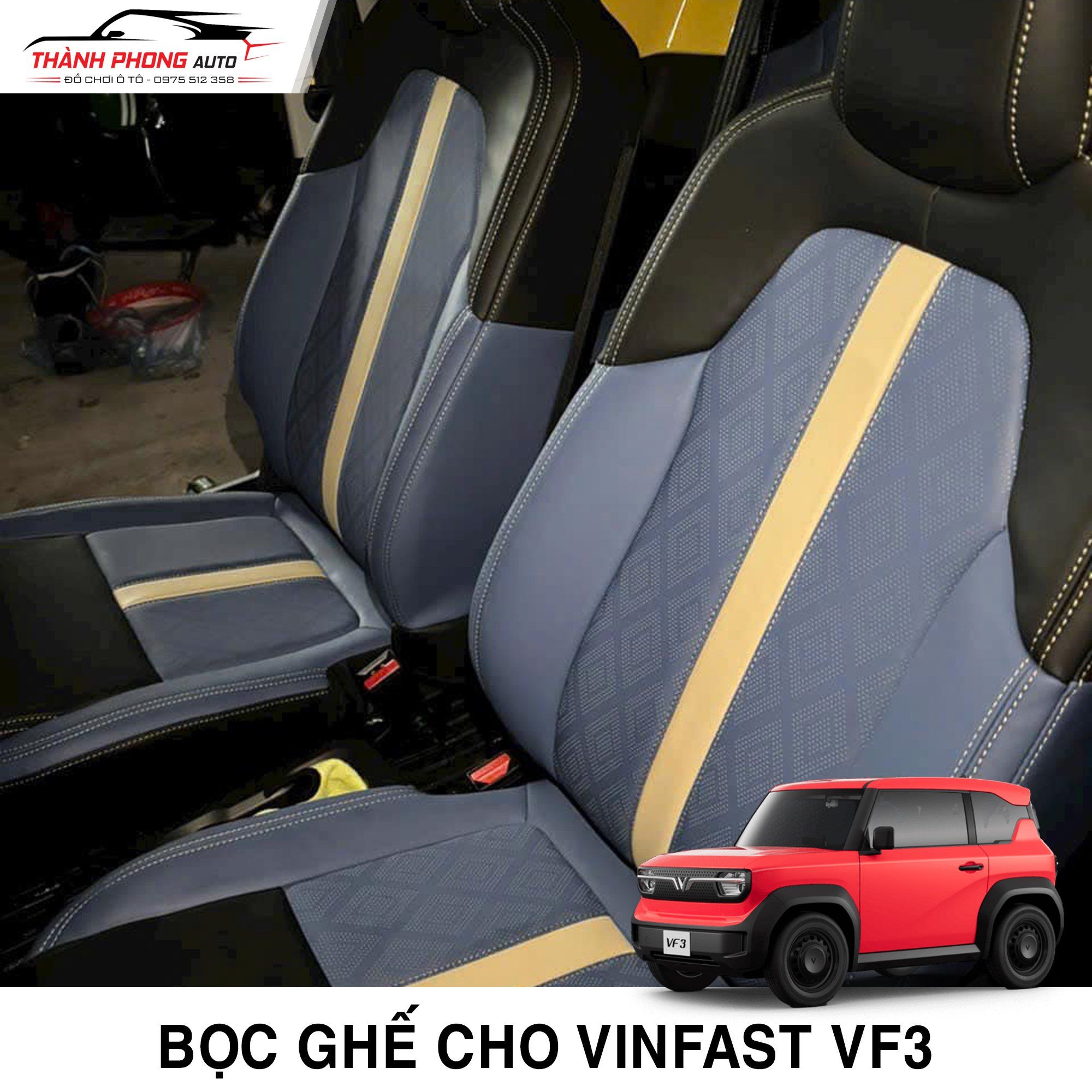  Bọc ghế da cho Vinfast VF3 