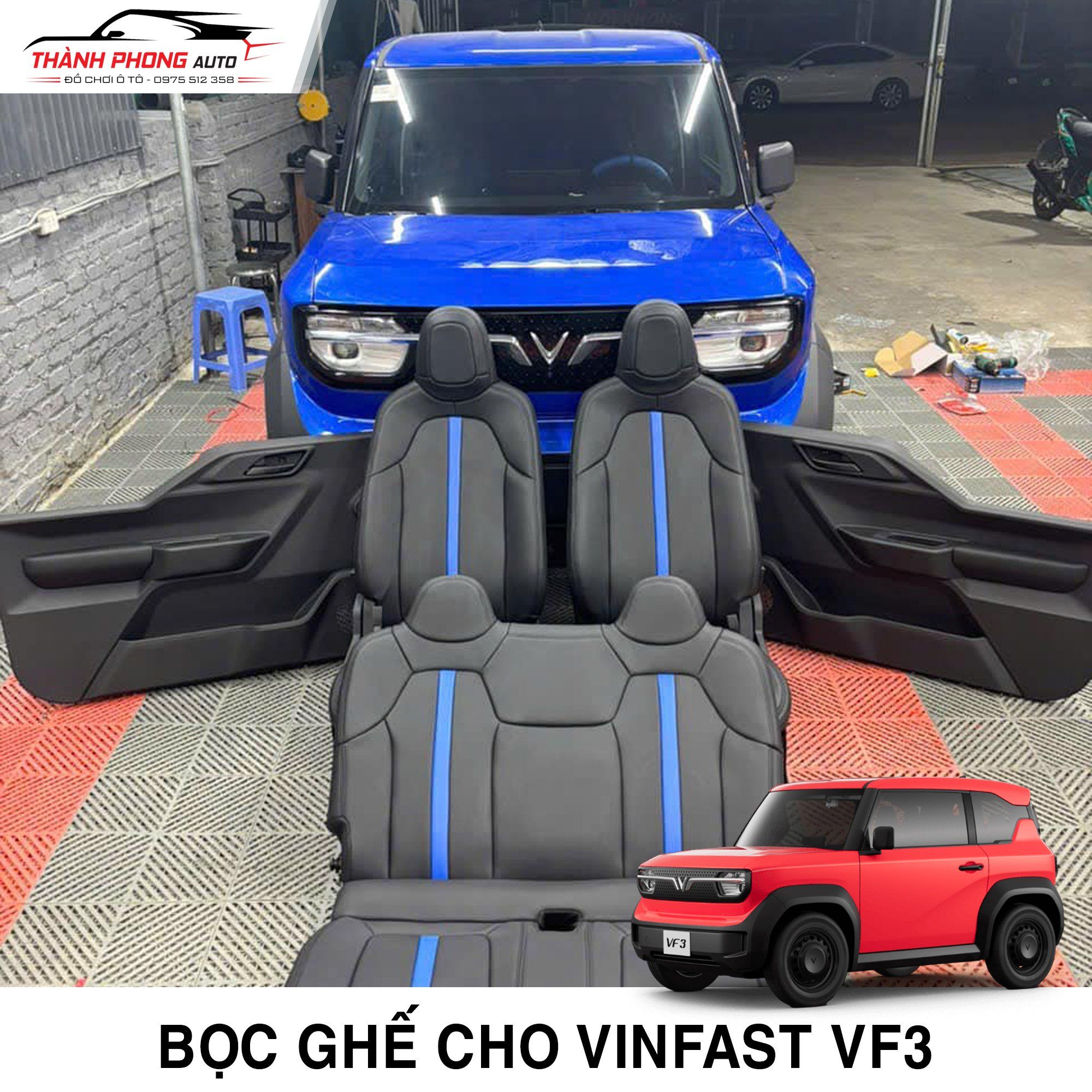  Bọc ghế da cho Vinfast VF3 