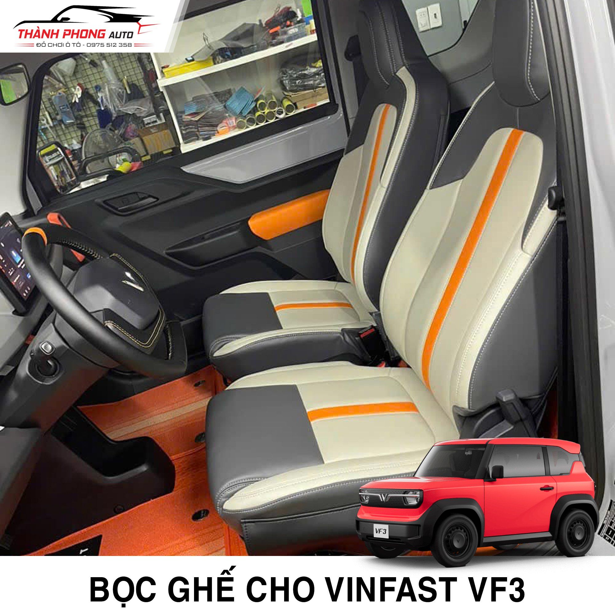  Bọc ghế da cho Vinfast VF3 