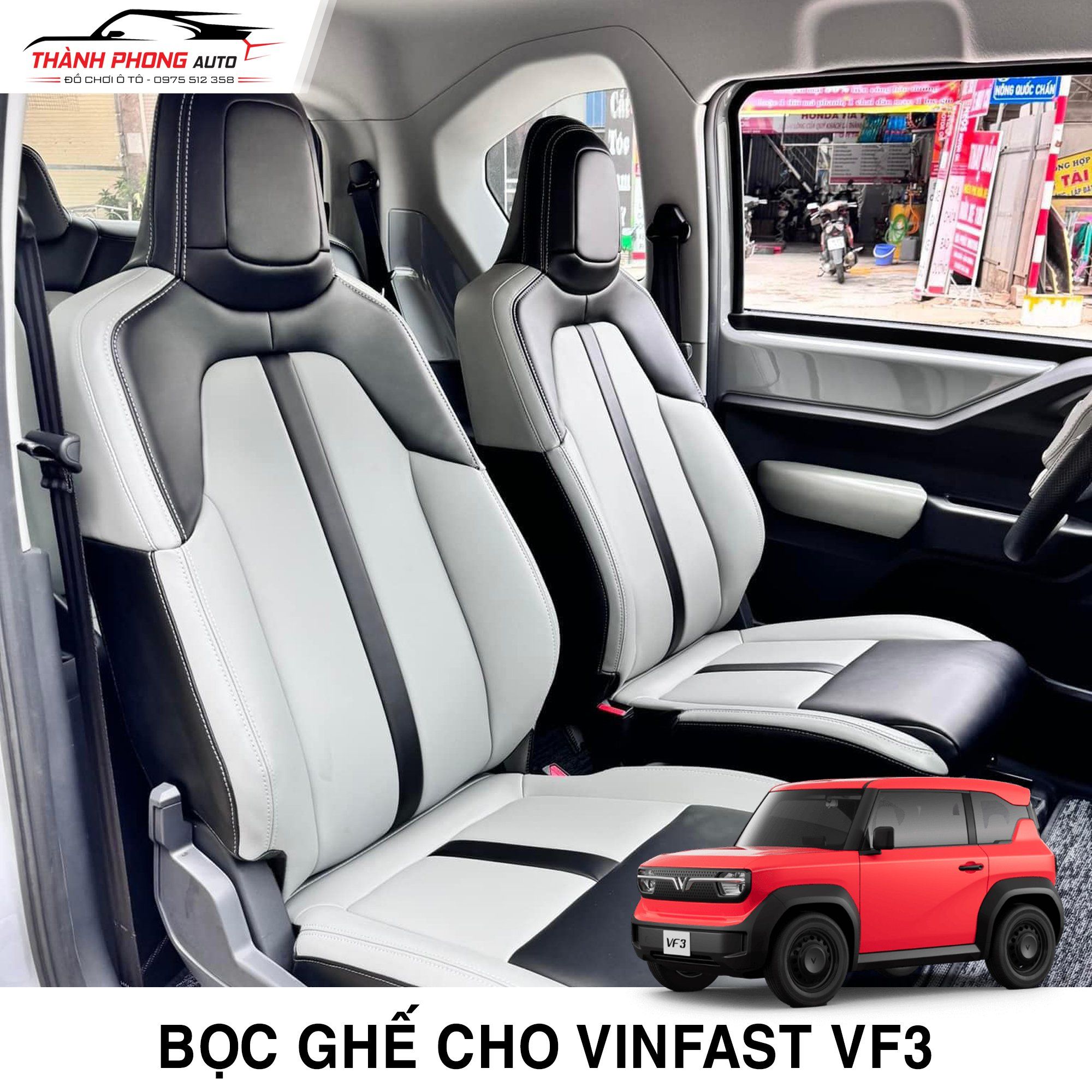  Bọc ghế da cho Vinfast VF3 