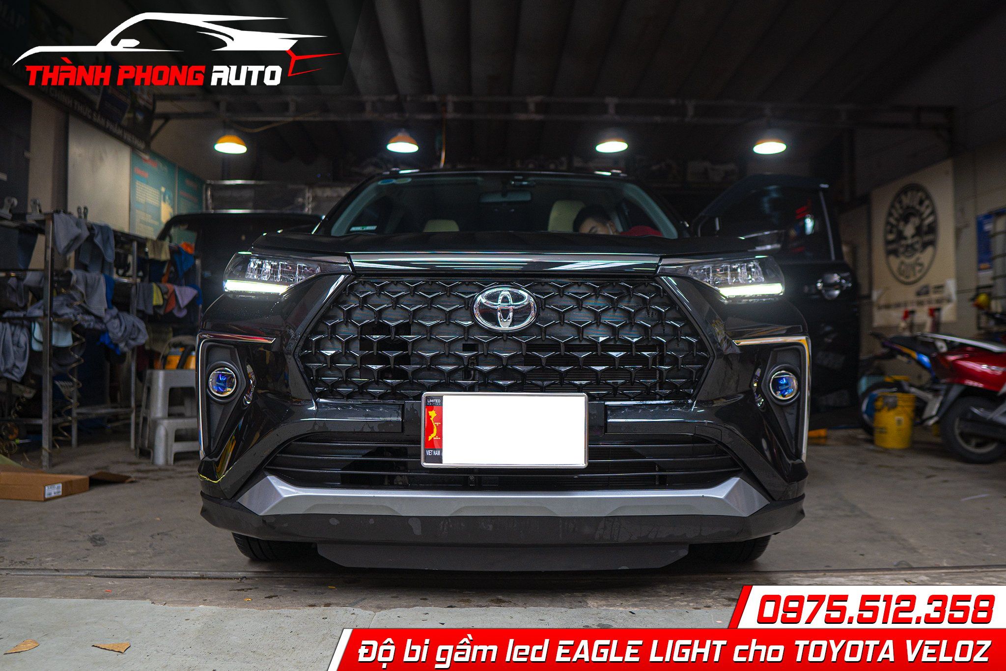  Độ đèn bi led gầm EAGLE LIGHT cho Toyota Veloz tại Tp HCM 