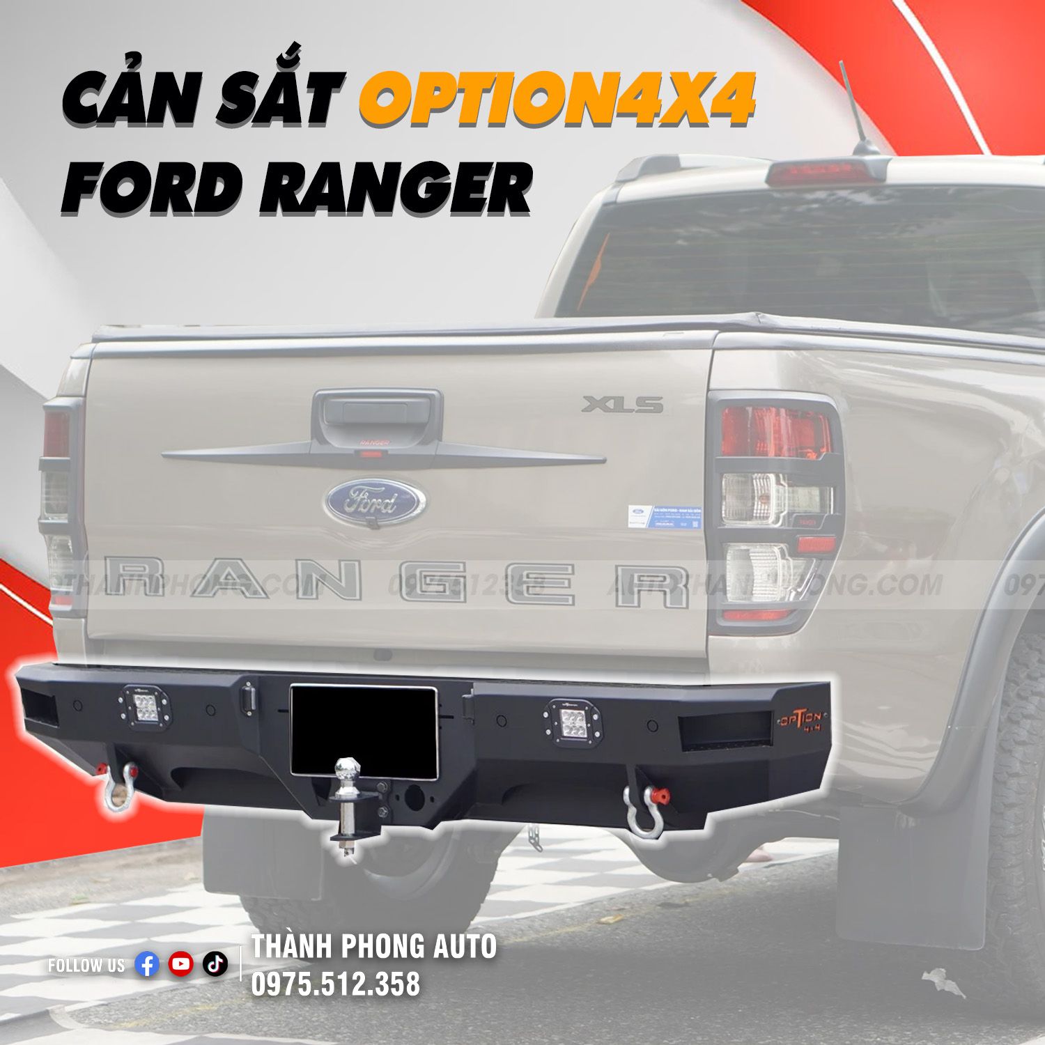  Cản sắt sau Ford Ranger XLS tại Tp HCM 