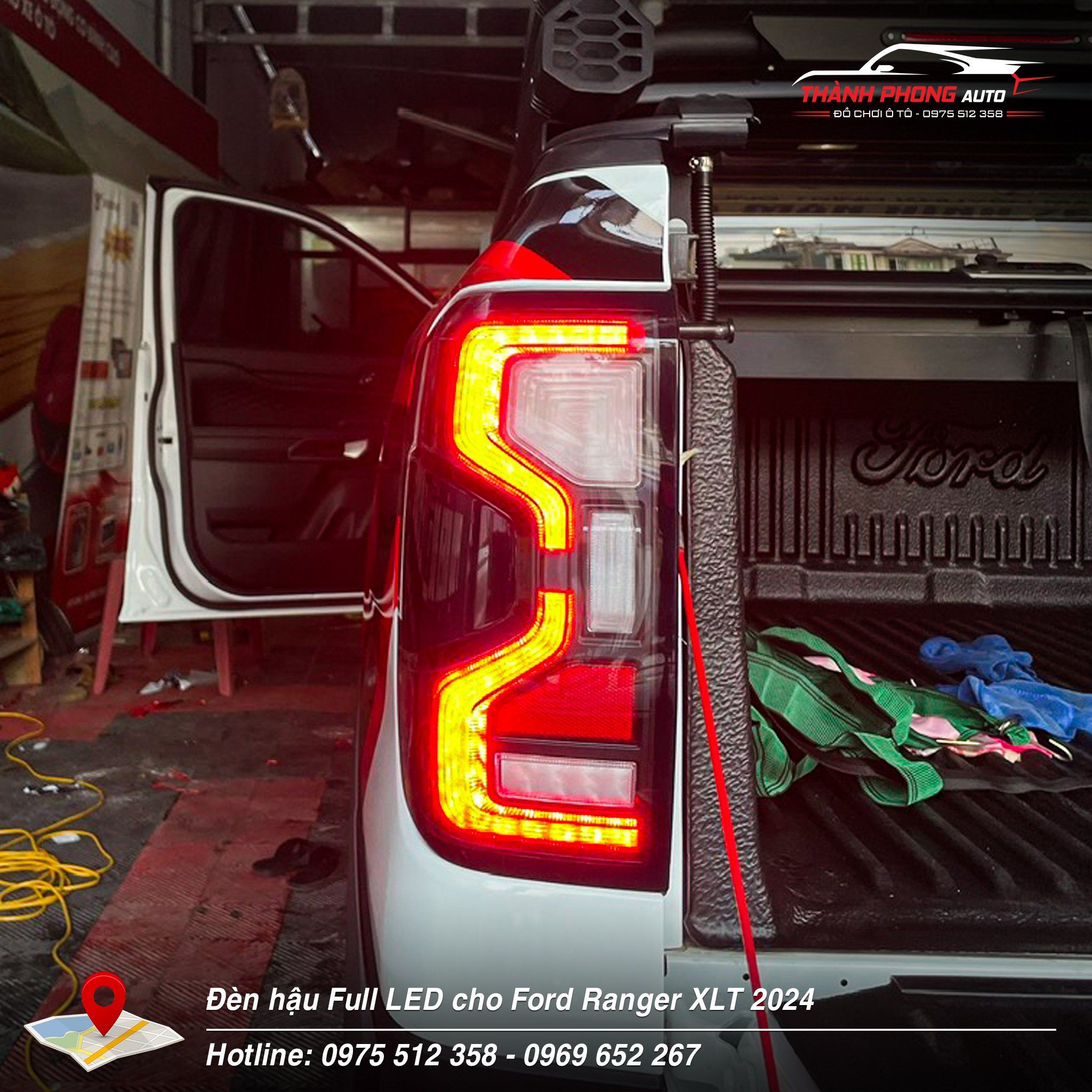  Đèn hậu Full Led cho Ford Ranger 2024 