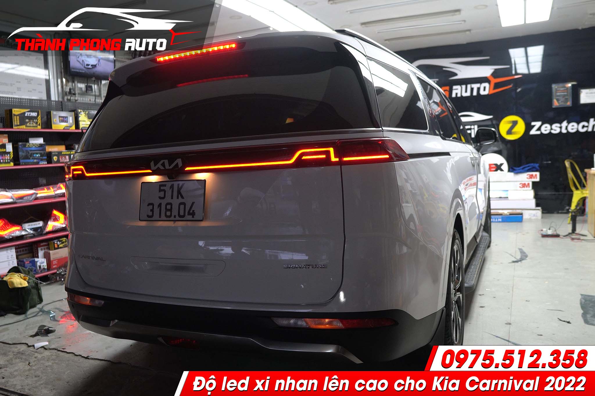 Độ led xi nhan lên cao cho Kia Carnival 2022 – Thành Phong Auto
