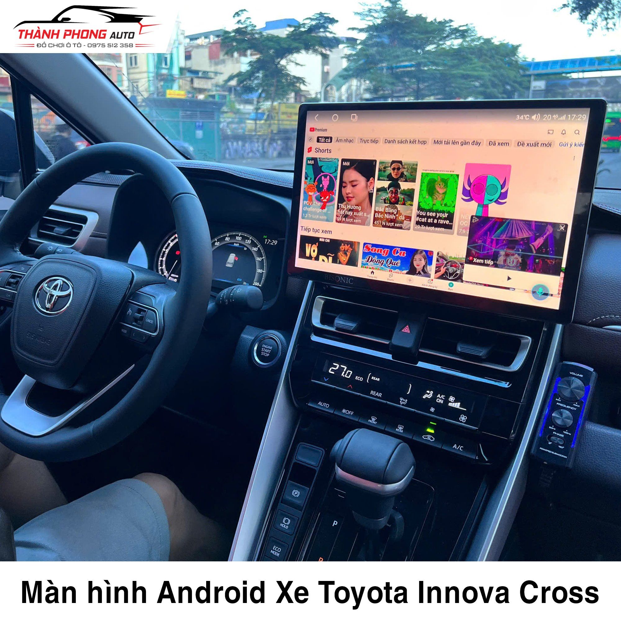  Màn hình Android cho Xe Toyota Innova Cross 