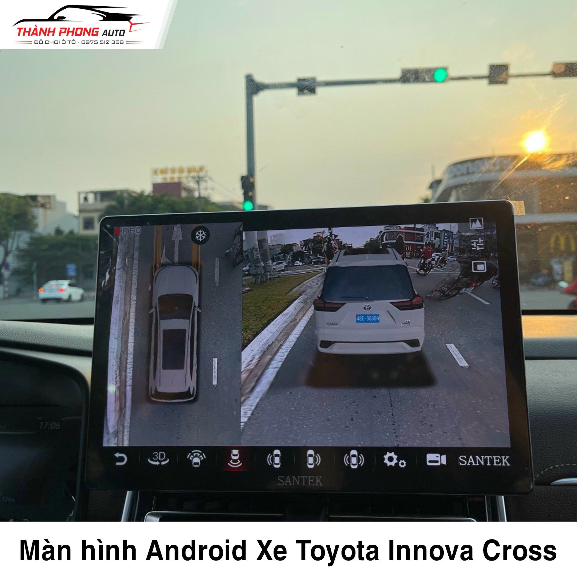  Màn hình Android cho Xe Toyota Innova Cross 