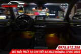  Độ Led viền nội thất cho Honda Civic 2022 LED PRO+ 18 chi tiết 64 màu tại Tp Hồ Chí Minh 