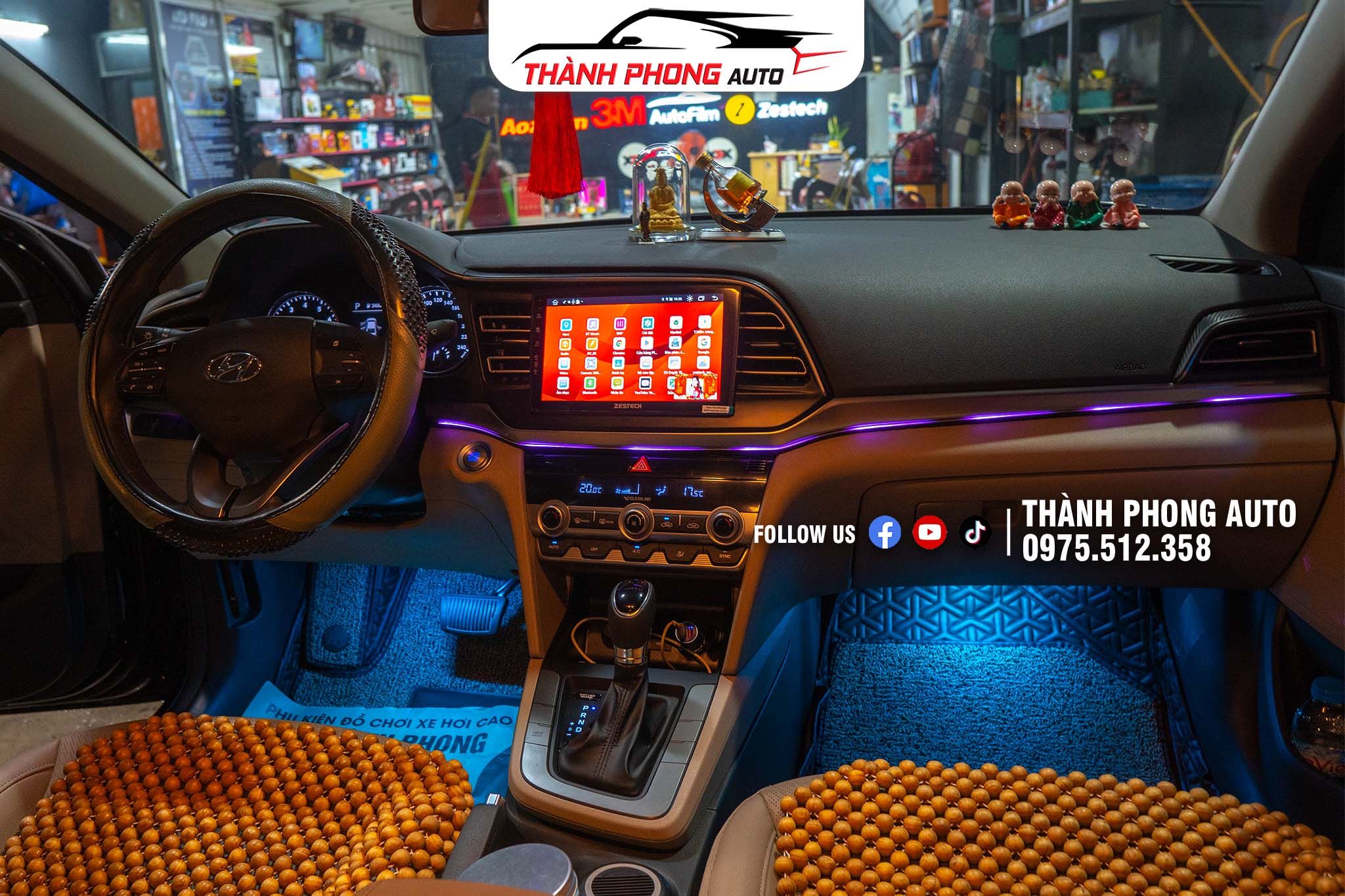  Đèn led viền nội thất ô tô Hyundai Elantra 2019 