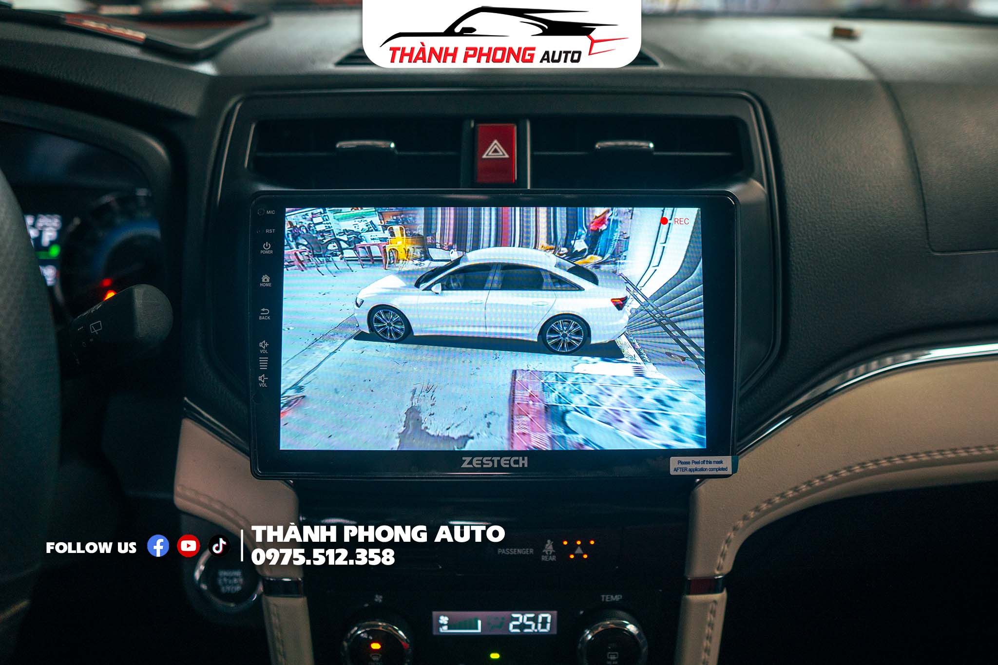  Màn hình android liền camera 360 Toyota Rush 