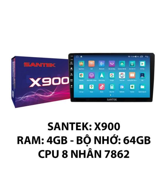  Màn hình Android ô tô Santek X900 