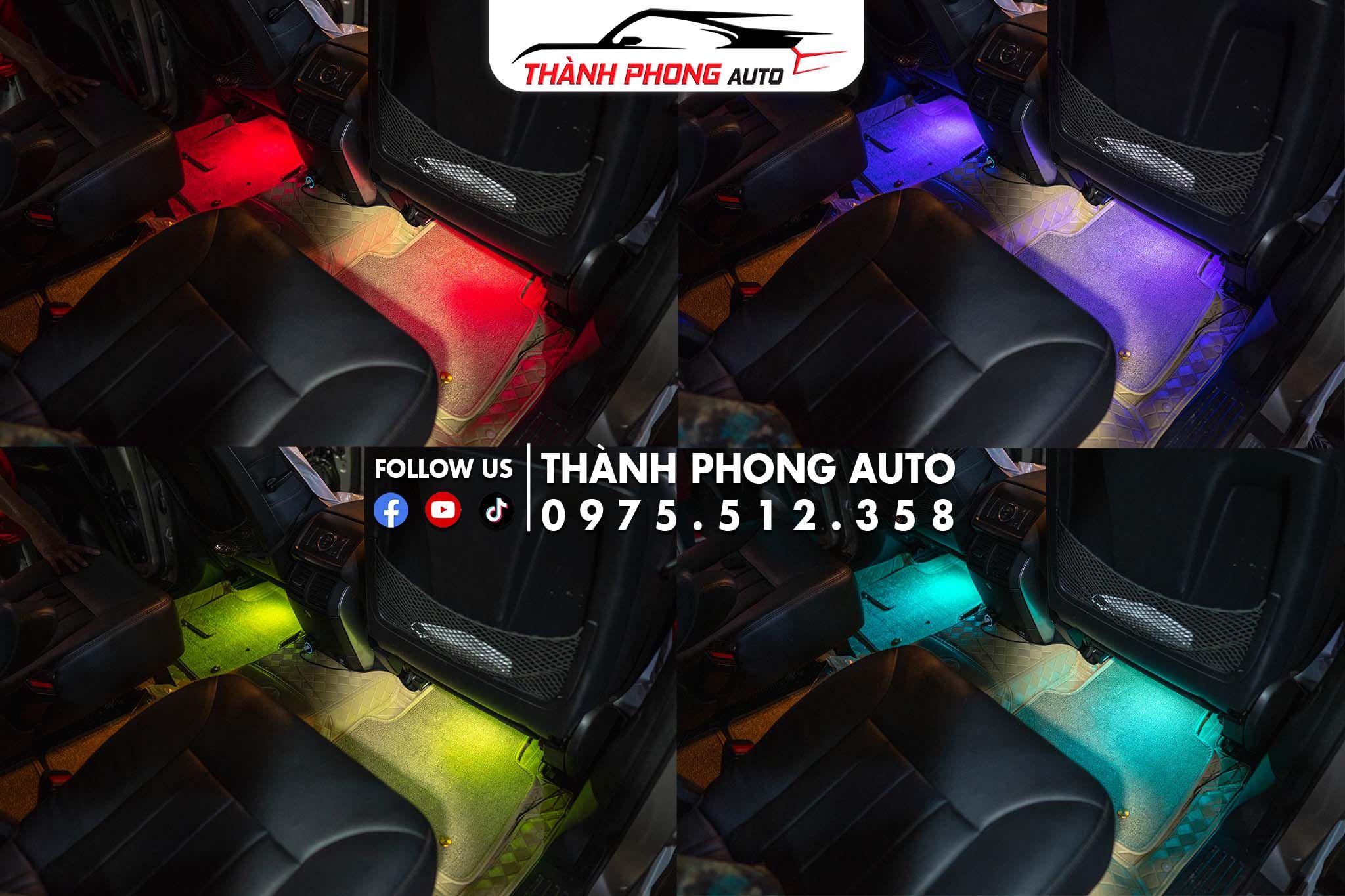  Mercedes R350 lắp đèn led viền nội thất LED PRO+ 