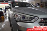  Hyundai Santafe Độ Đèn | Bi led Wolf light Aozoom cao cấp tại Tp HCM 