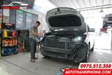  Hyundai Santafe Độ Đèn | Bi led Wolf light Aozoom cao cấp tại Tp HCM 