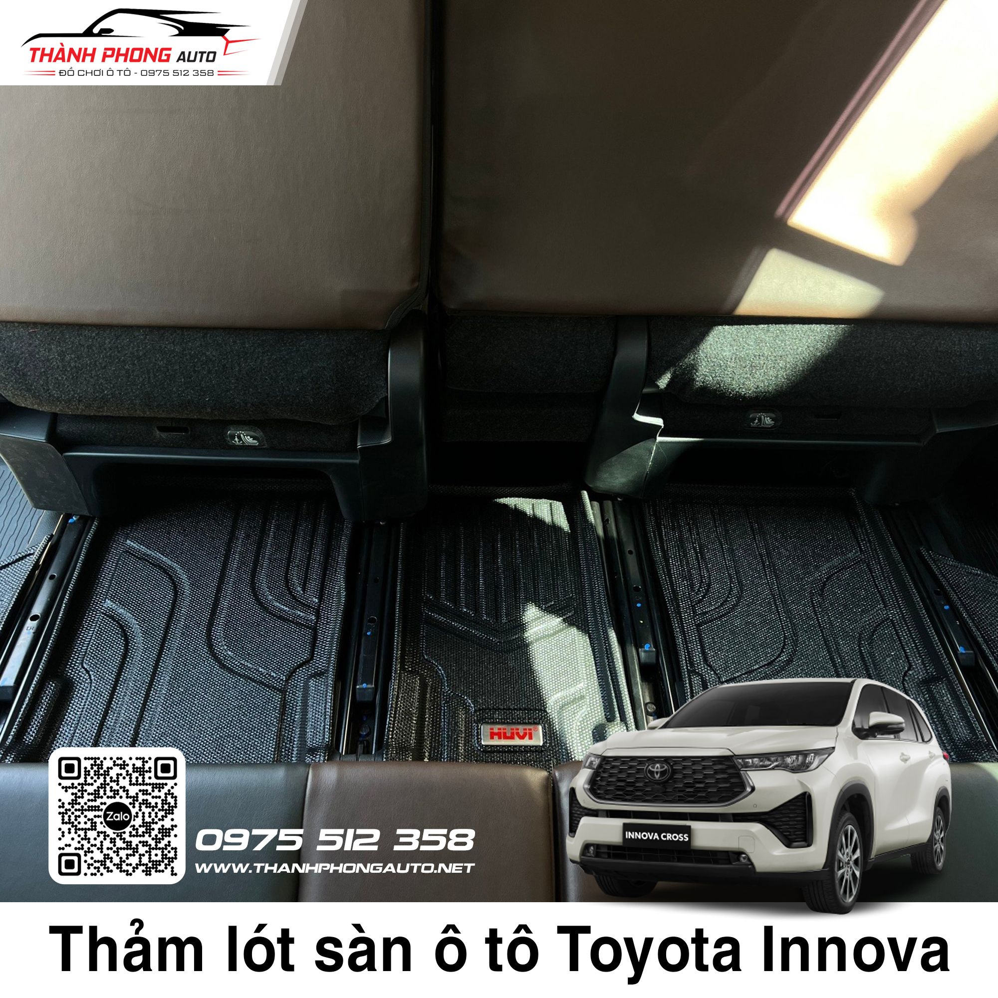  Thảm Lót Sàn Huvi Xe Toyota Innova Cross 