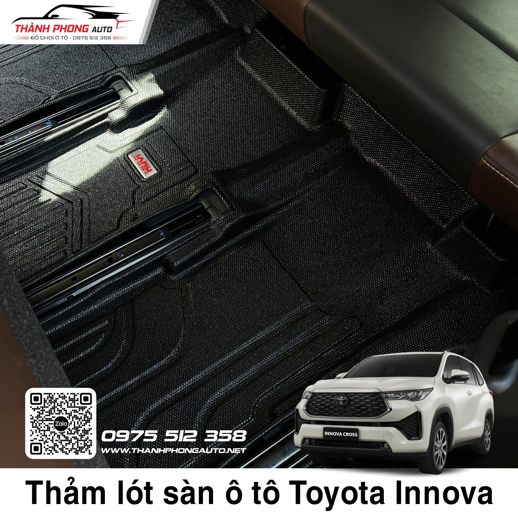  Thảm Lót Sàn Huvi Xe Toyota Innova Cross 
