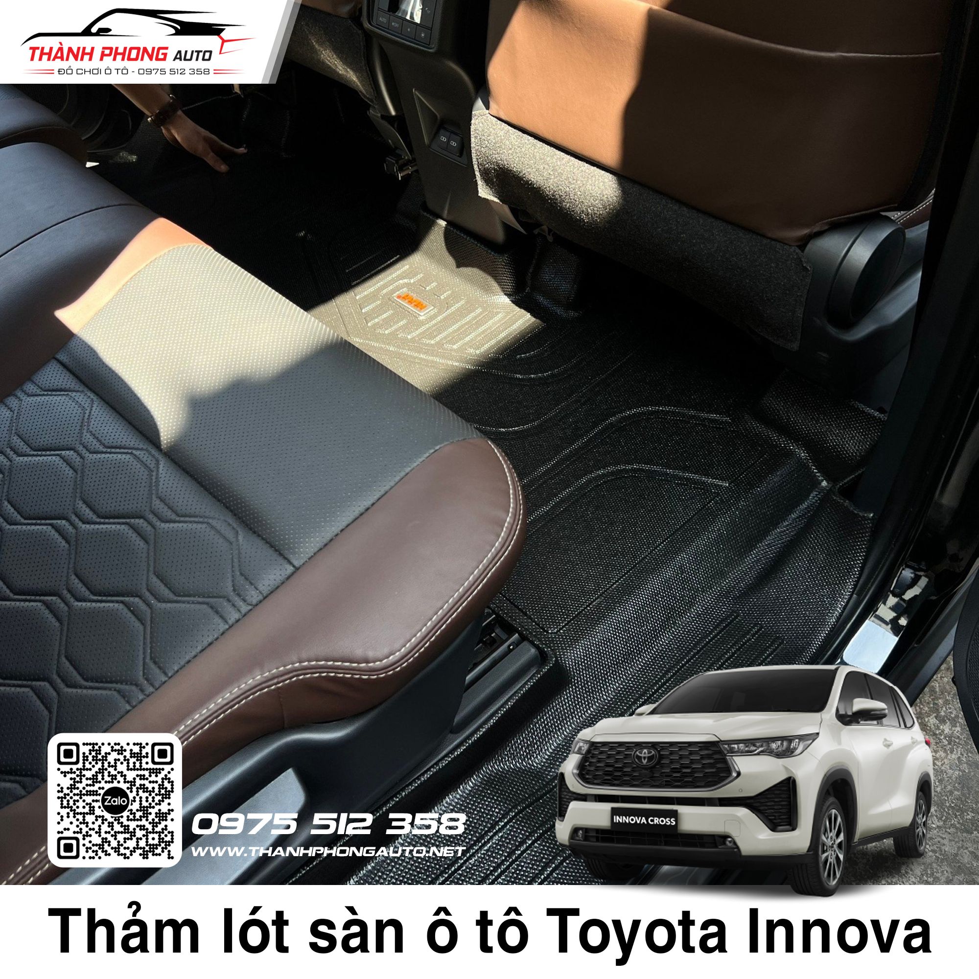  Thảm Lót Sàn Huvi Xe Toyota Innova Cross 