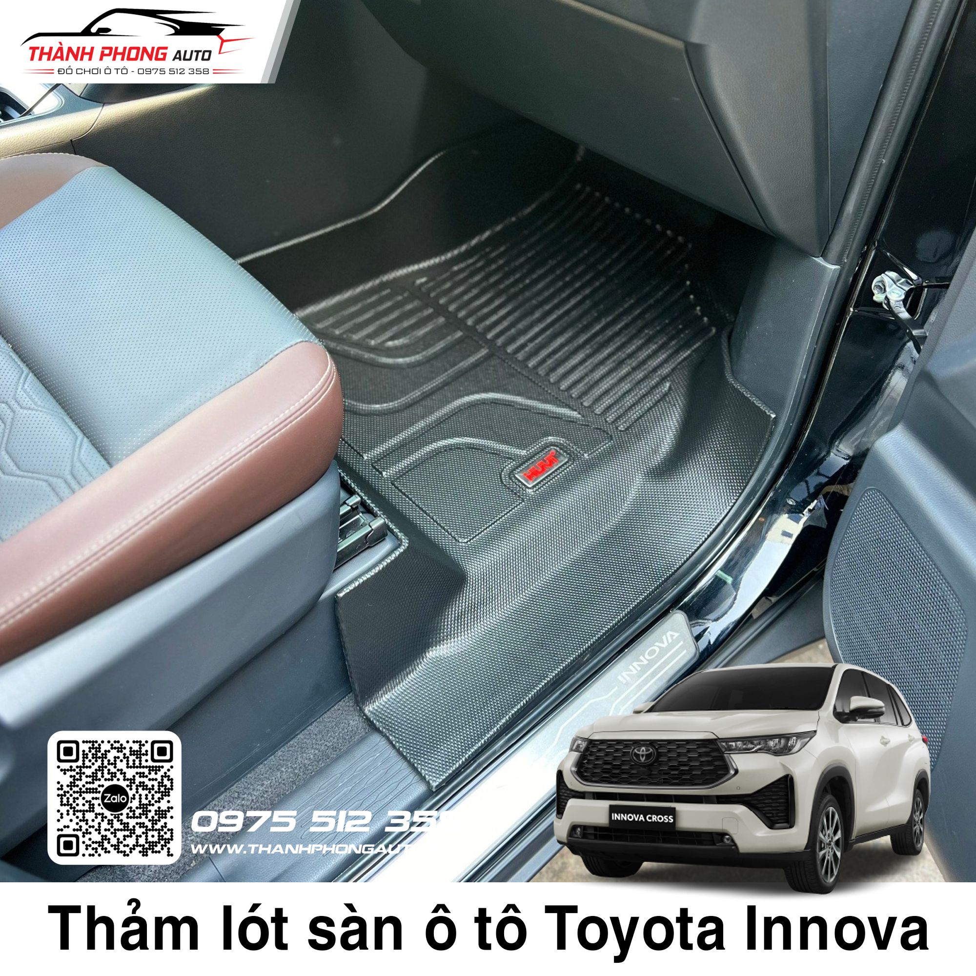  Thảm Lót Sàn Huvi Xe Toyota Innova Cross 