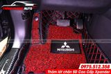  Thảm lót chân 5D Carbon đen chỉ đỏ cho Mitsubishi Xpander 