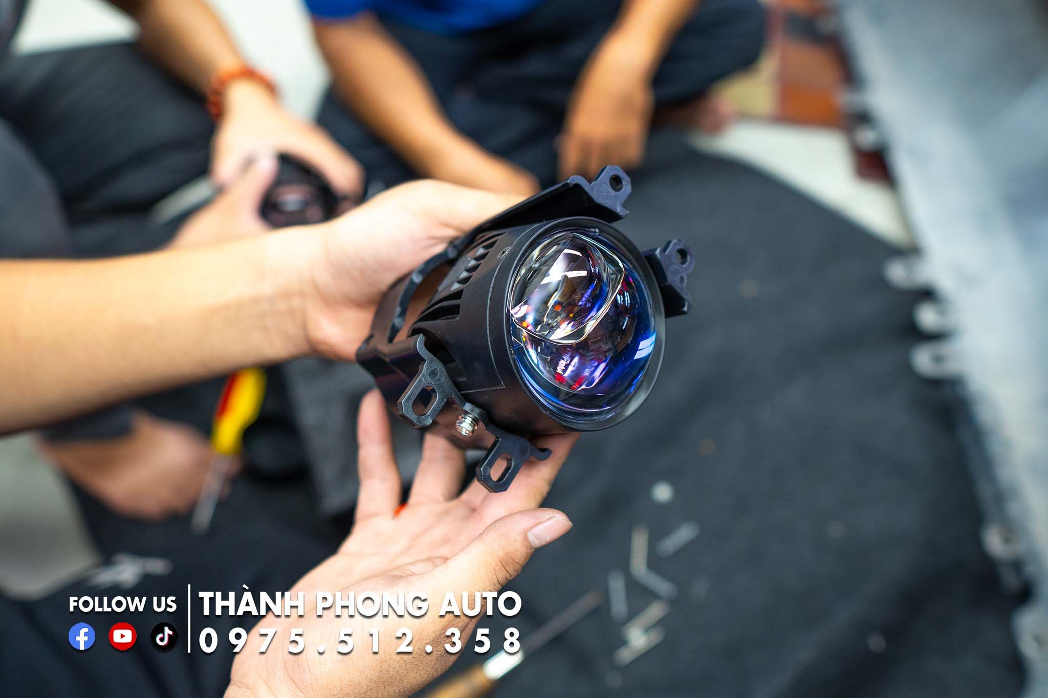  Độ đèn bi led Toyota Fortuner 2019 