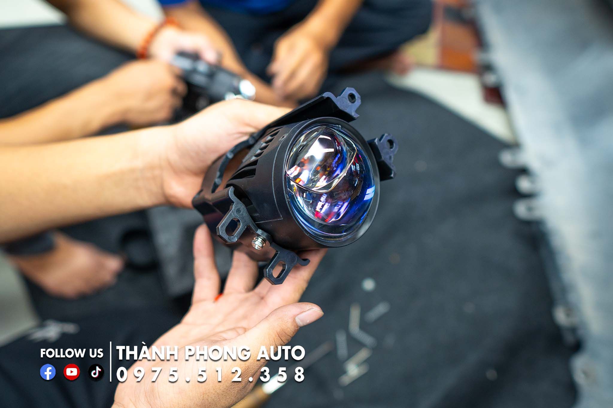  Độ đèn bi led Toyota Fortuner 2019 