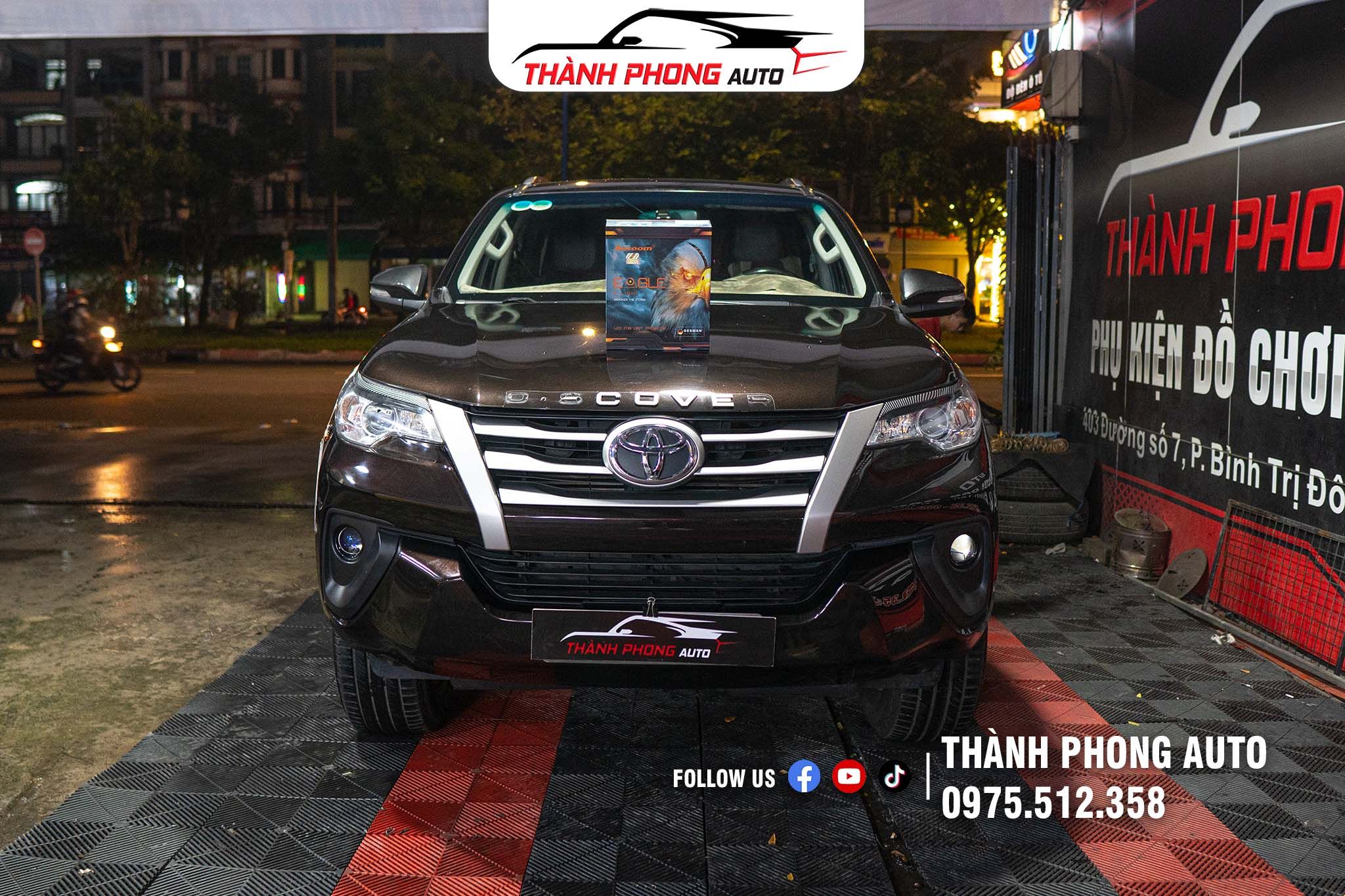  Toyota Fortuner 2019 - Độ đèn bi LED sương mù tăng sáng 