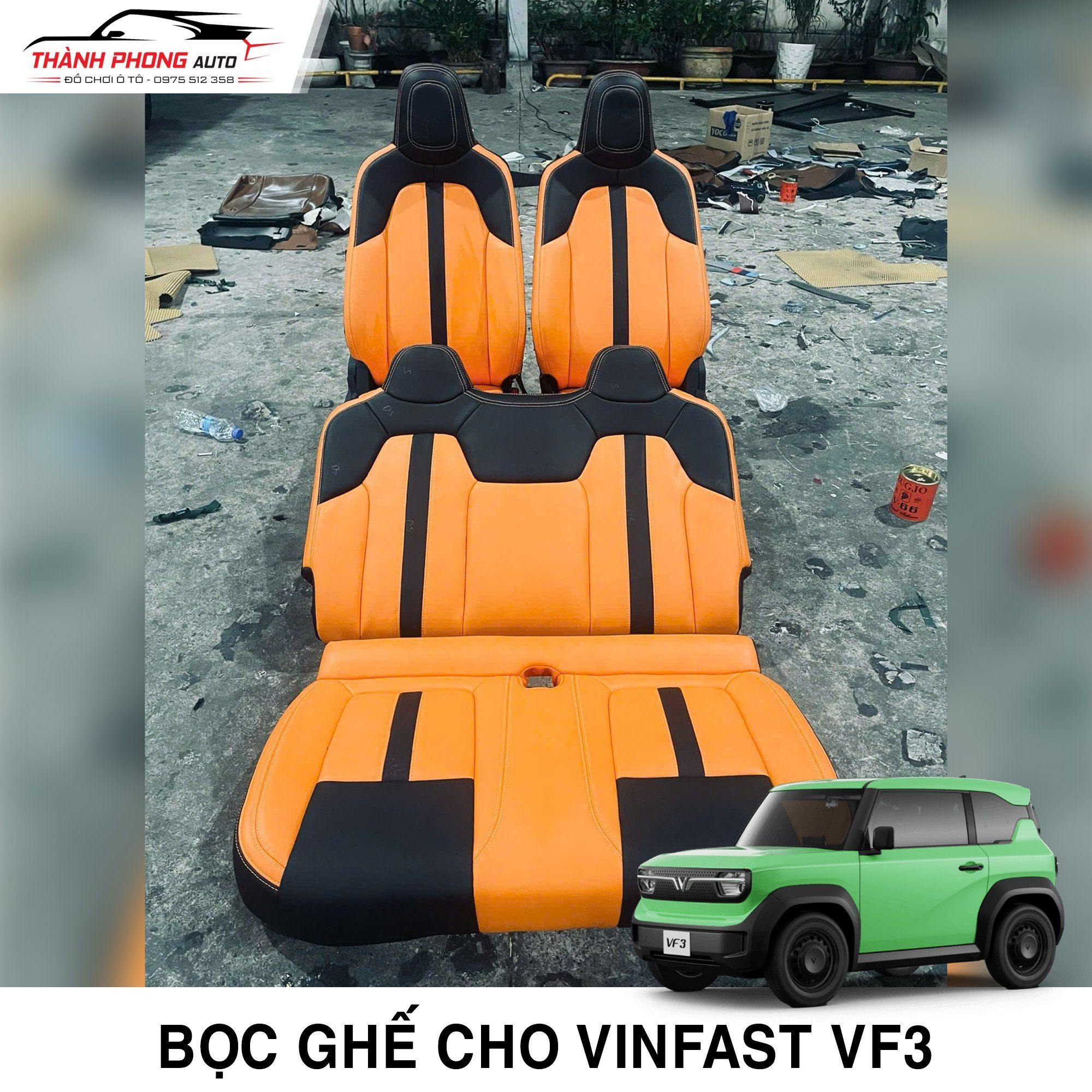  Bọc ghế da cho Vinfast VF3 
