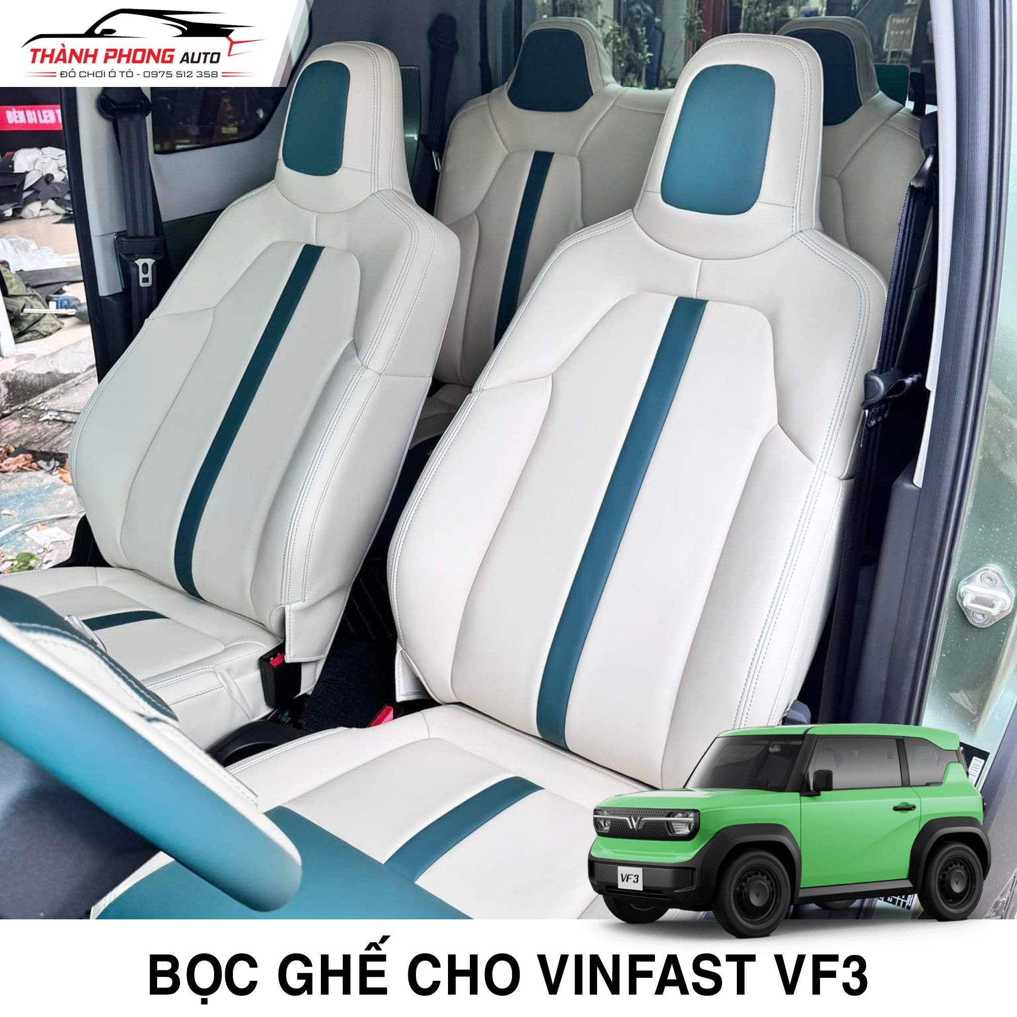  Bọc ghế da cho Vinfast VF3 