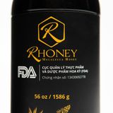  Mật ong đen hữu cơ Rhoney xuất khẩu - 56 Oz (1586g) 