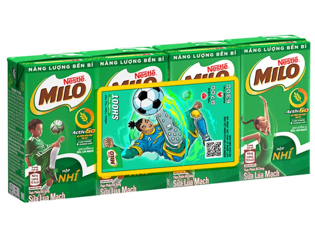  Sữa lúa mạch Milo lốc 4x110ml 