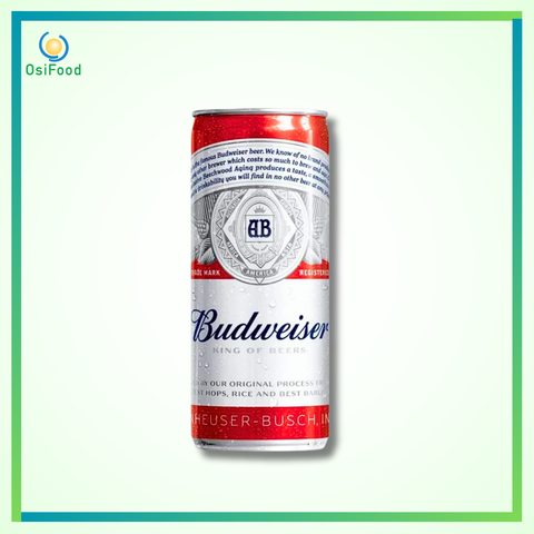 Bia Budweiser Sleek lon 330ml