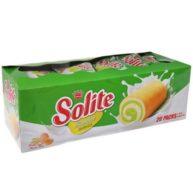 Bánh bông lan cuộn Solite Kinh Đô vị dâu, hộp 20 gói, 18g - MM Mega Market