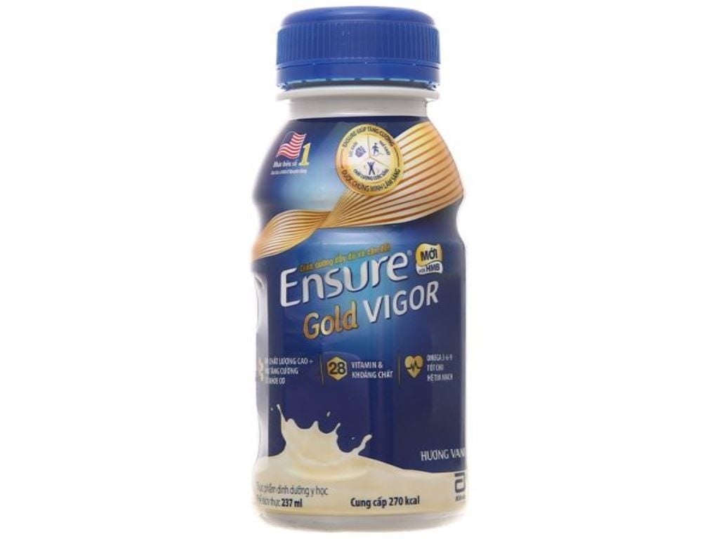  Sữa ENSURE Gold Vigor vani chai 237ml 