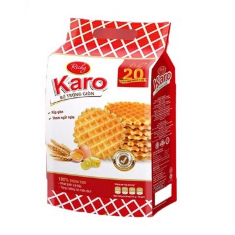  Bánh Karo Richy bơ trứng giòn gói 270g 