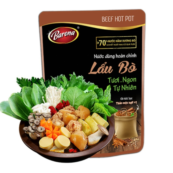 Nước dùng lẩu bò Barona 164g