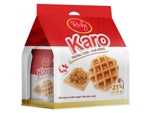 Bánh Karo trứng tươi chà bông 6x28g