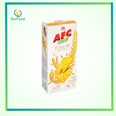 Bánh cracker lúa mì AFC Dinh Dưỡng hộp 172g