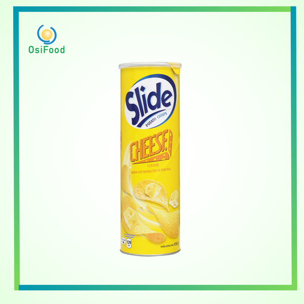Bánh lát khoai tây vị phô mai Slide lon 150g