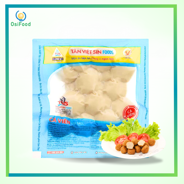 Cá viên chiên Tân Việt Sin gói 200g