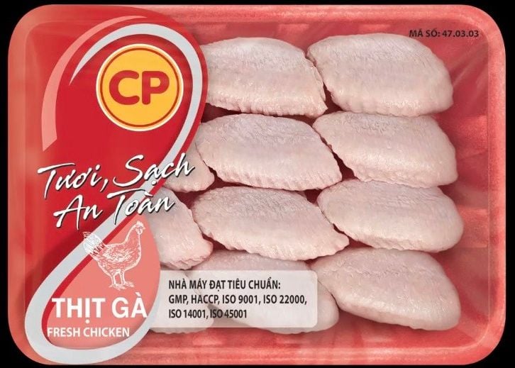  Cánh Gà Giữa Tươi 500g Khay CP 