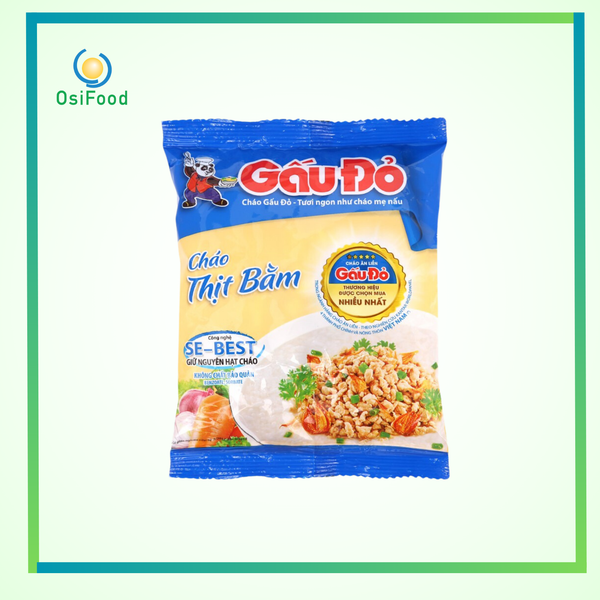 Cháo thịt bằm Gấu Đỏ gói 50g