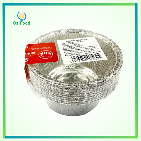 Chén giấy bạc sâu 8 TBP lốc 10c