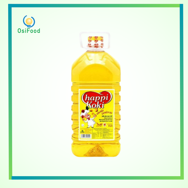 Dầu ăn cao cấp Happi Koki can 5 lít