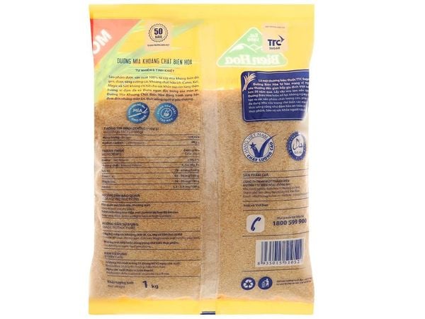 Đường mía khoáng chất Biên Hòa gói 1kg