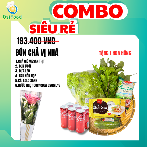 COMBO BÚN CHẢ VỊ NHÀ
