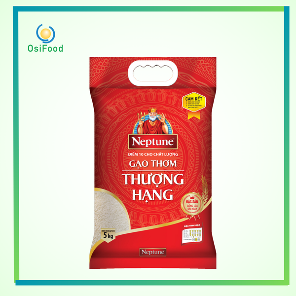 Gạo thơm Thượng Hạng Neptune Túi 5kg